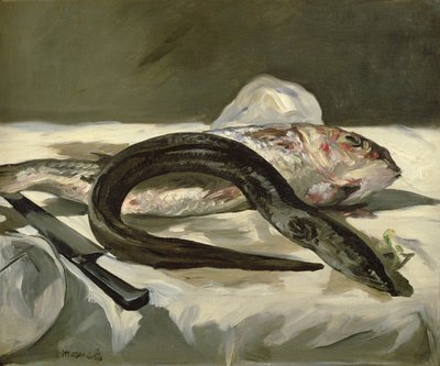 Eel and Red Mullet by Édouard Manet